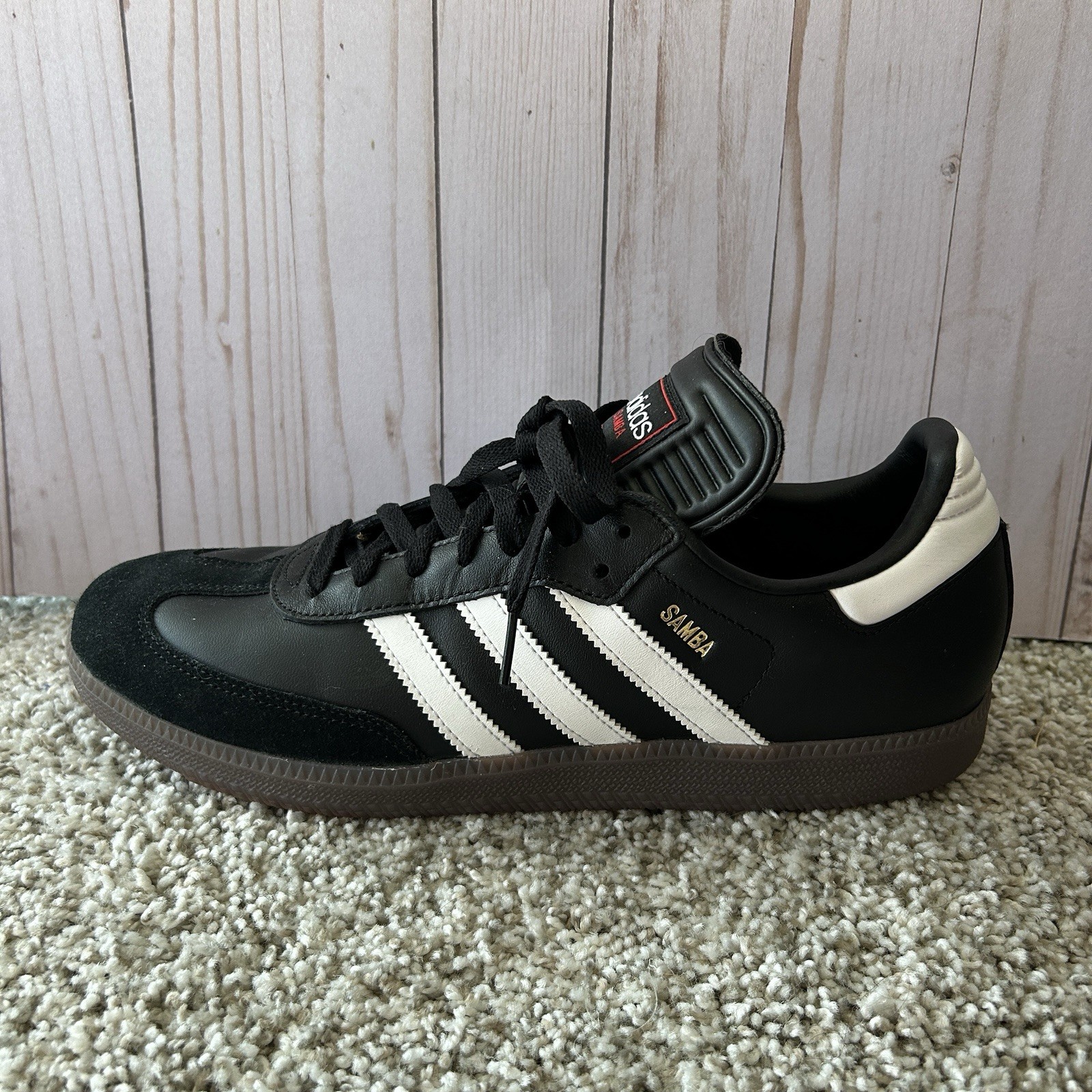 men's adidas samba classic black/white/black size 11.5 left shoe only men's adidas samba classic black/white/black size 11.5 left shoe only