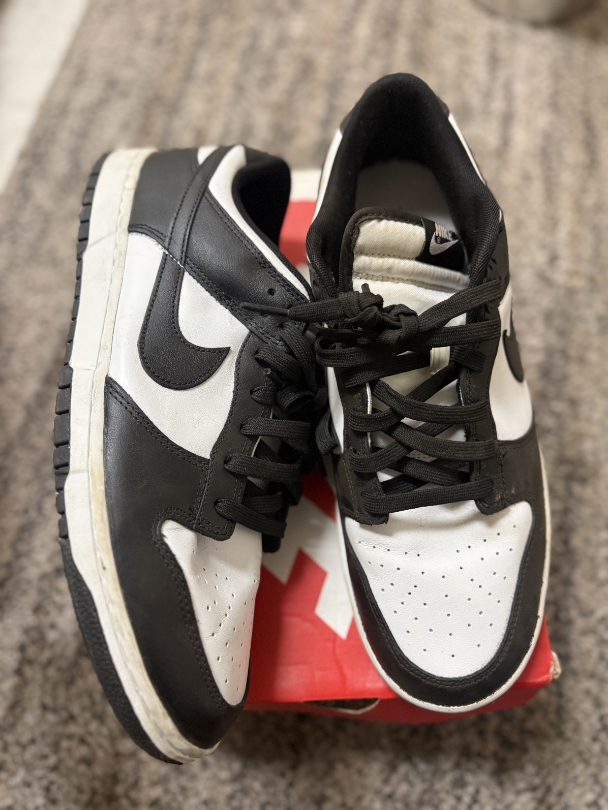 nike dunk low retro "panda" black white shoes dd1391 100 men's sizes 13 nike dunk low retro "panda" black white shoes dd1391 100 men's sizes 13