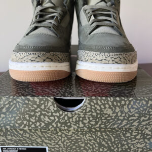 2025 jordan retro 3 family affair medium olive/sequoia mens 8.5