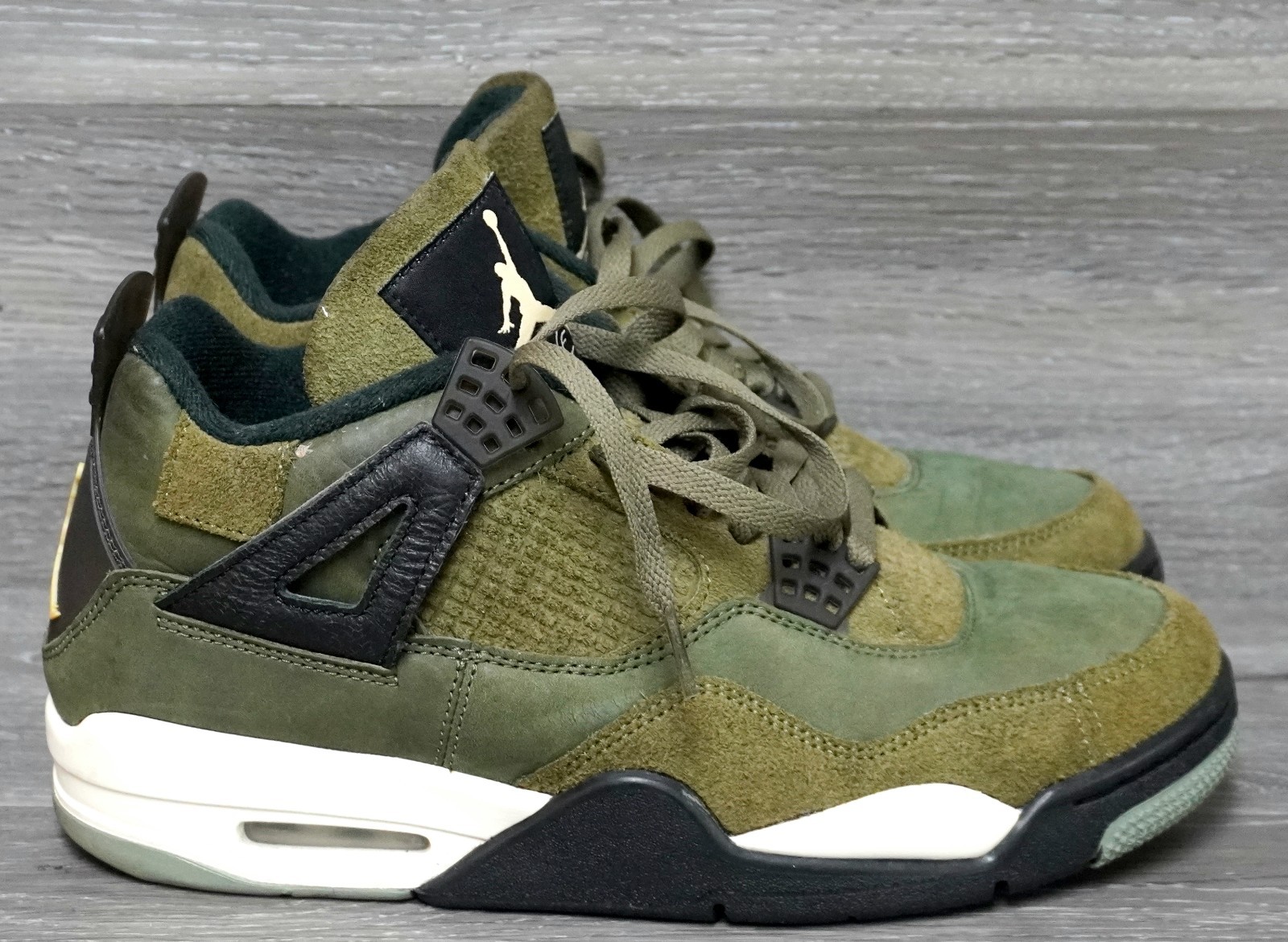 men's size 9.5 nike air jordan 4 retro se craft 'olive' suede sneaker fb9927 200 men's size 9.5 nike air jordan 4 retro se craft 'olive' suede sneaker fb9927 200