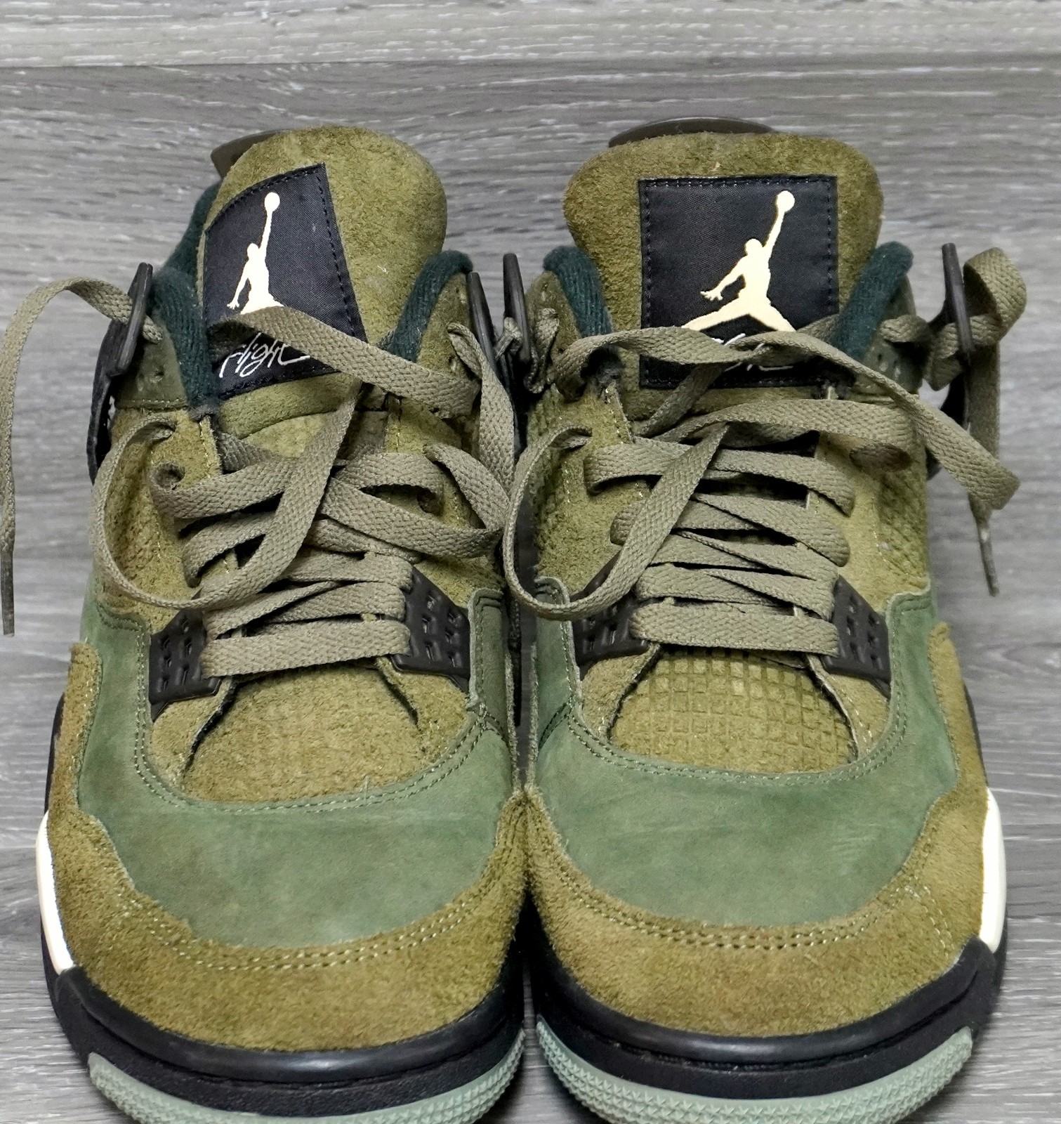 men's size 9.5 nike air jordan 4 retro se craft 'olive' suede sneaker fb9927 200 men's size 9.5 nike air jordan 4 retro se craft 'olive' suede sneaker fb9927 200