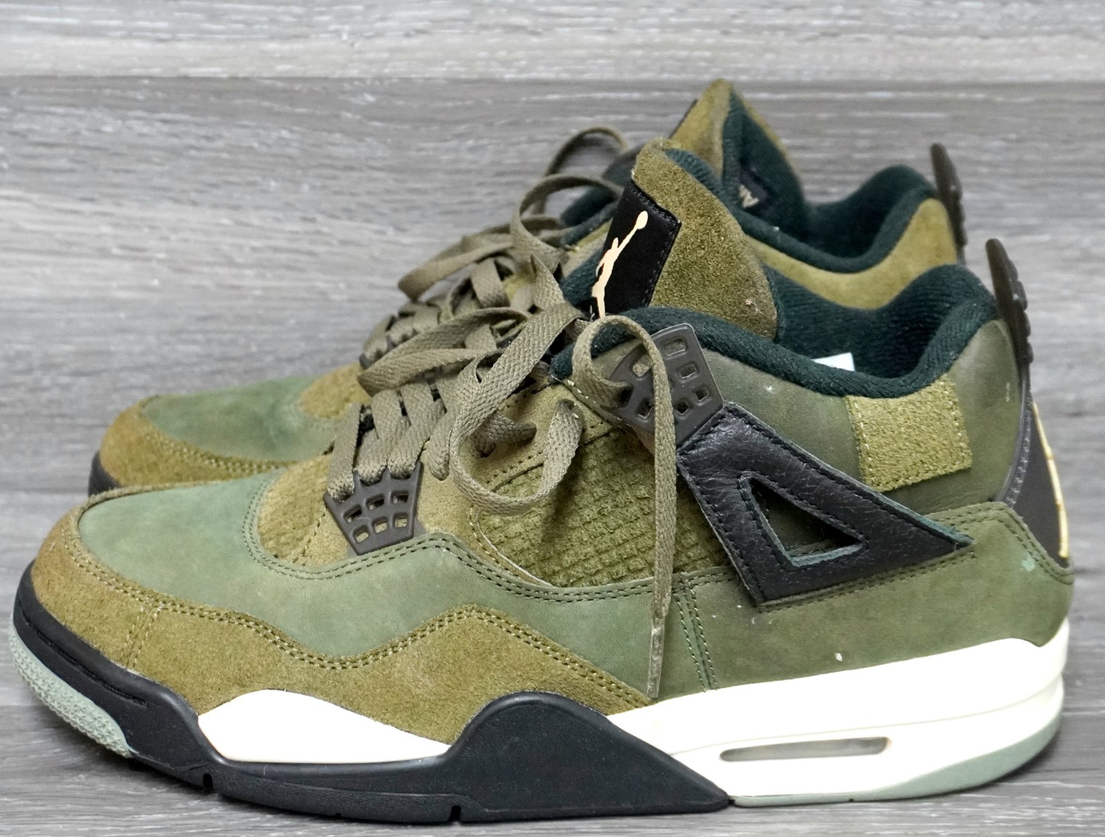 men's size 9.5 nike air jordan 4 retro se craft 'olive' suede sneaker fb9927 200 men's size 9.5 nike air jordan 4 retro se craft 'olive' suede sneaker fb9927 200