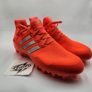 mens size 10.5 adidas football cleats ultraboost molded solar red silver jp7411