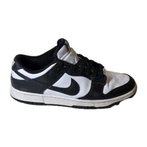 nike dunk low retro "panda" black white shoes men's size 10