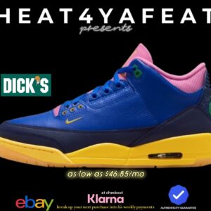 heat4yafeat presents air jordan 3 retro og “brazil” sz 12