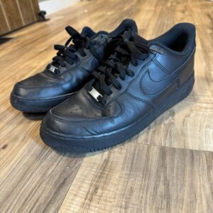 nike air force 1 black / black men's 10.5 low top lace up sneaker 315122 001