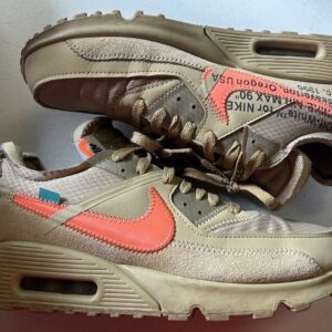 nike air max 90 x off white desert ore 2019 men's size 9.5 used