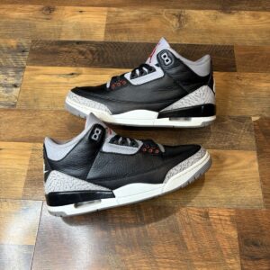 size 8.5 air jordan 3 retro og 2024 black cement