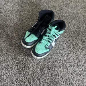 nike air jordan 1 retro high top colorblock mint green black white sneakers
