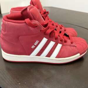 adidas pro model red white high top lace up basketball sneakers 677856