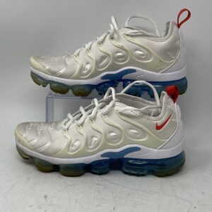 nike mens air vapormax plus dv2119 100 white lace up sneaker shoes size 7.5