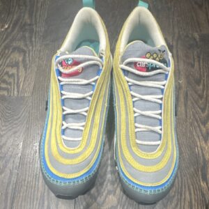 nike air max 97 air sprung gray yellow blue leather sneakers dh4759 001 men