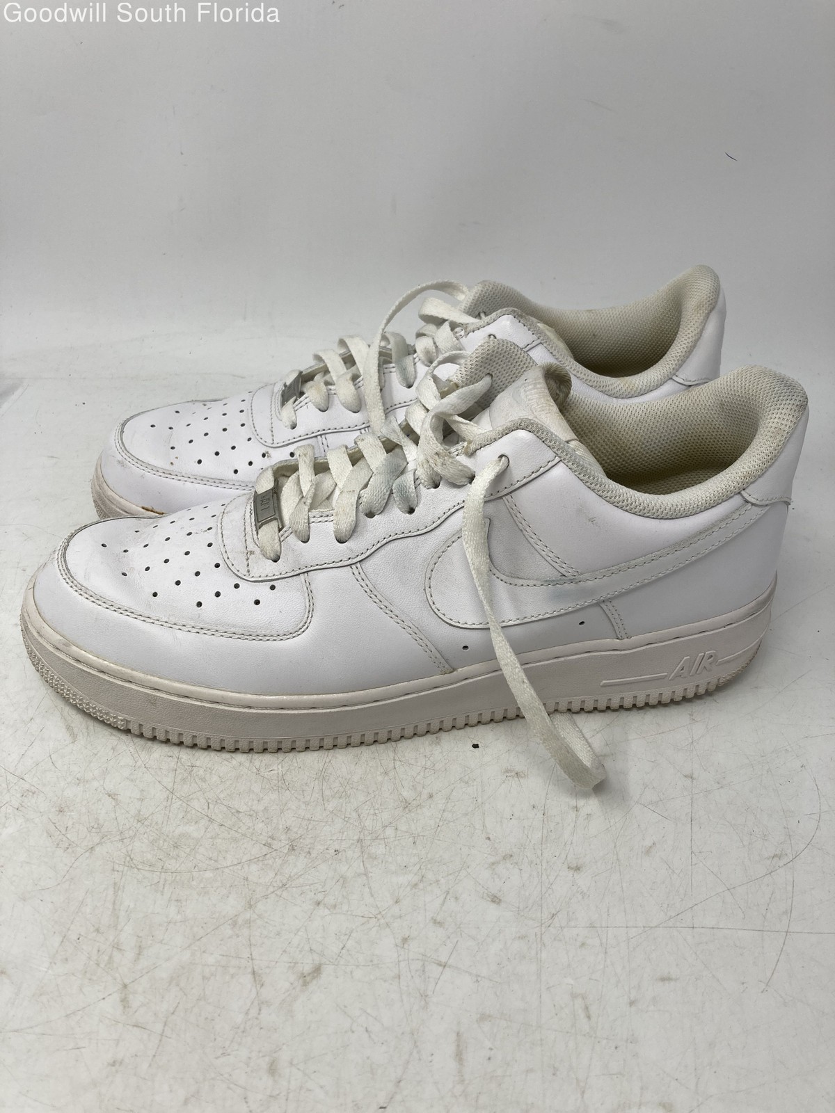 nike mens air force 1 low 07 315122 111 white leather sneakers shoes size 11 nike mens air force 1 low 07 315122 111 white leather sneakers shoes size 11