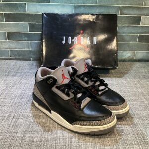 size 11.5 air jordan 3 retro og 2024 black cement