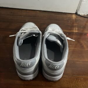 nike dunk low grey trainers size 9.5