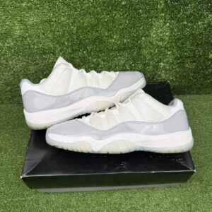 size 10 air jordan 11 retro low cement grey