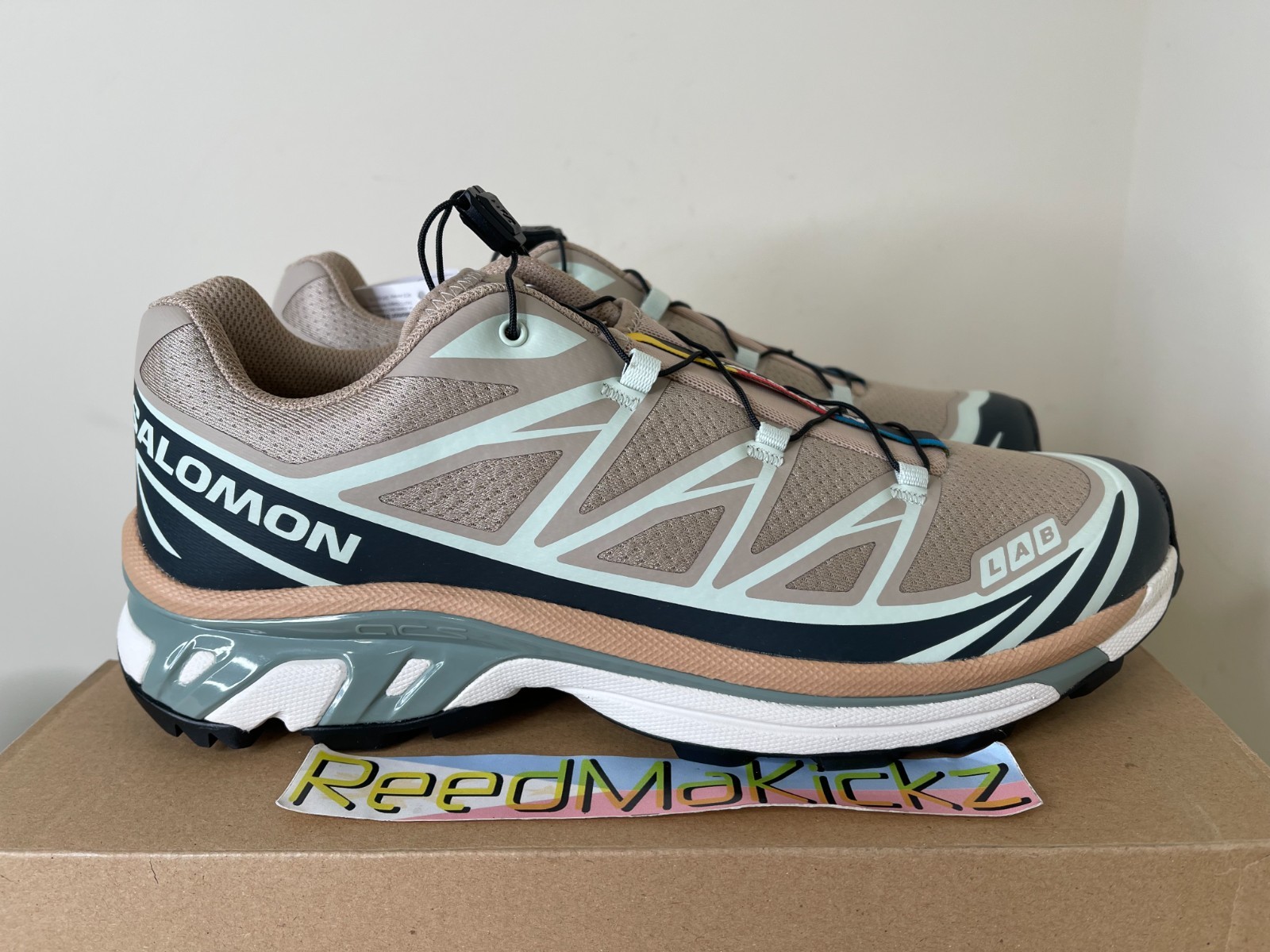 salomon xt 6 oxford tan carbon clearly aqua mens l47737400 salomon xt 6 oxford tan carbon clearly aqua mens l47737400