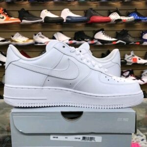 size 11 nike air force 1 '07 low triple white