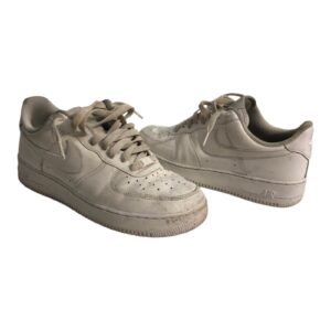 nike air force 1 '07 triple white cw2288 111 men's 9 low top leather lace up