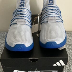 adidas lite racer adapt 7.0 kids gray /blue slip on low top sneakers js5016