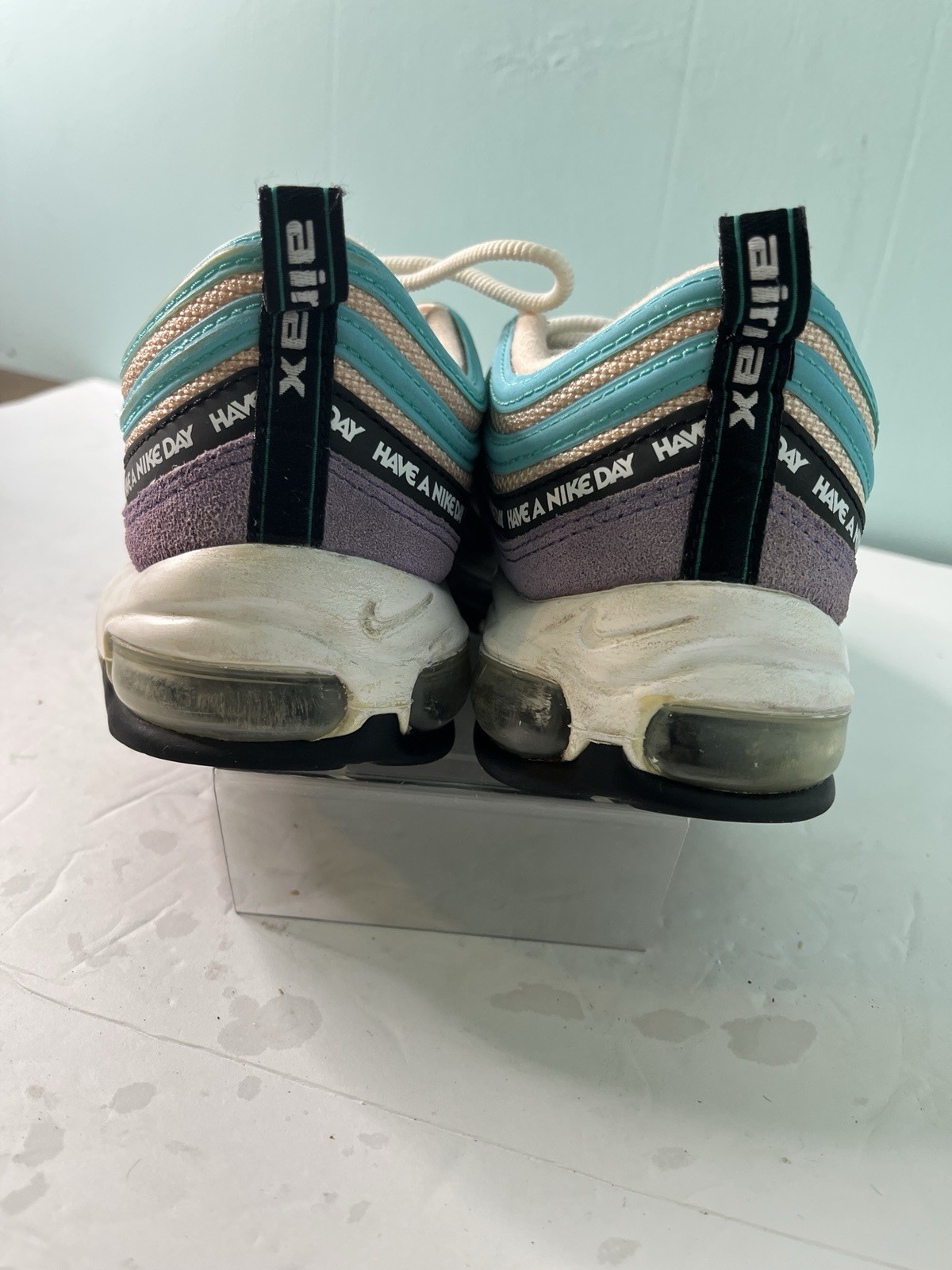 nike air max 97 nd athletic lace up shoe mens size 9.5 purple great shape nike air max 97 nd athletic lace up shoe mens size 9.5 purple great shape