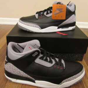 nike air jordan 3 retro size 11.5 black fire red cement grey dn3707 010 new nib