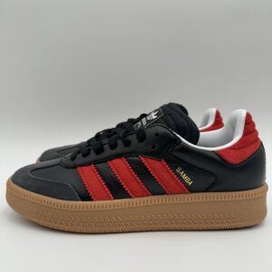 adidas men's samba xlg size 9 black better scarlet gum |ie9178|