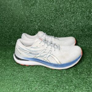 asics gel kayano 29 mens size 13 white blue running shoes gym sneakers 1011b440