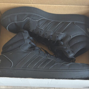adidas high top athletic sneakers black lace up f3byw1803031