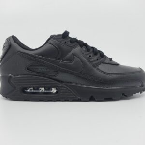 nike air max 90 ltr triple black leather shoes men’s size 9 cz5594 001