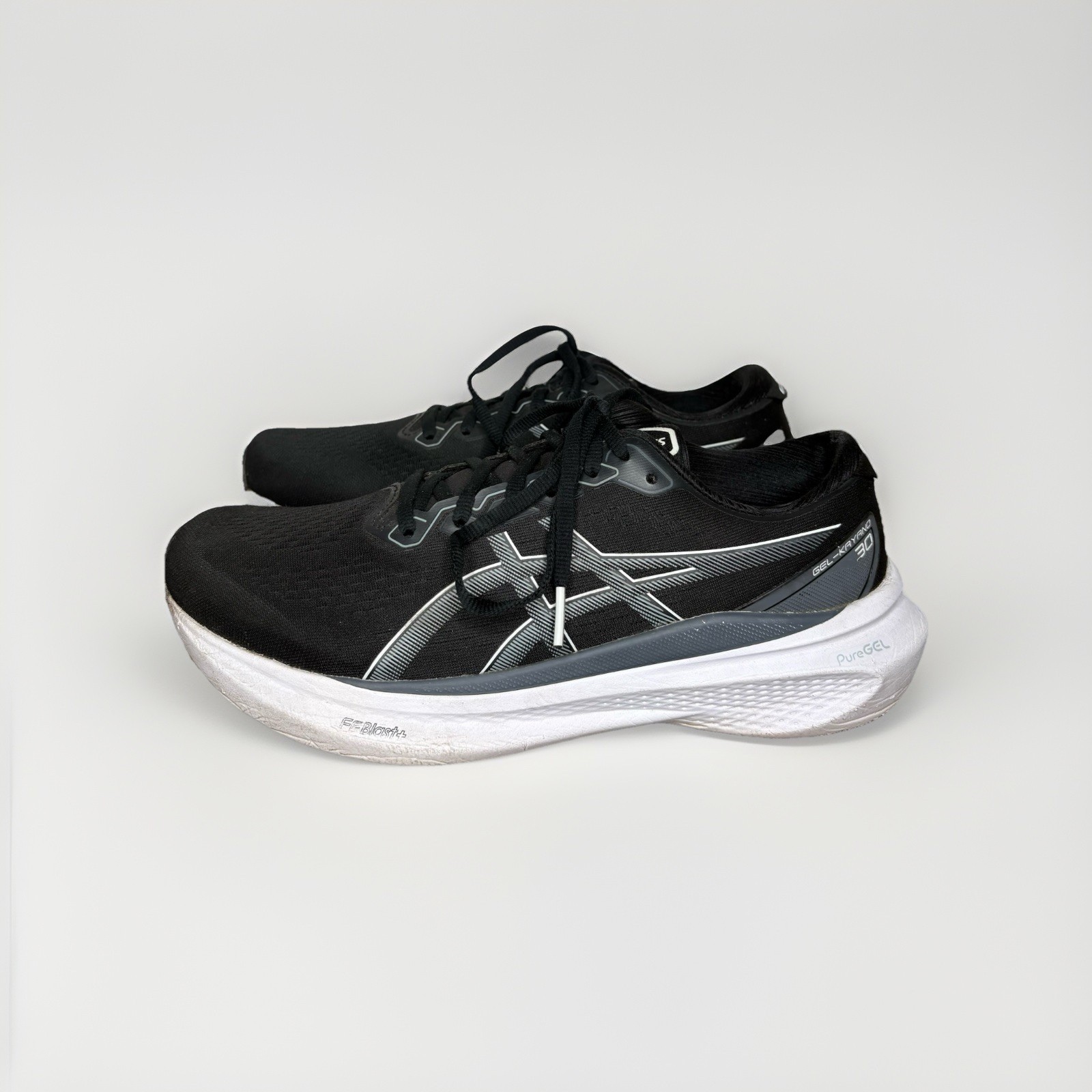 asics gel kayano 30 shoes men's 8.5 black running athletic distance gym sneakers asics gel kayano 30 shoes men's 8.5 black running athletic distance gym sneakers