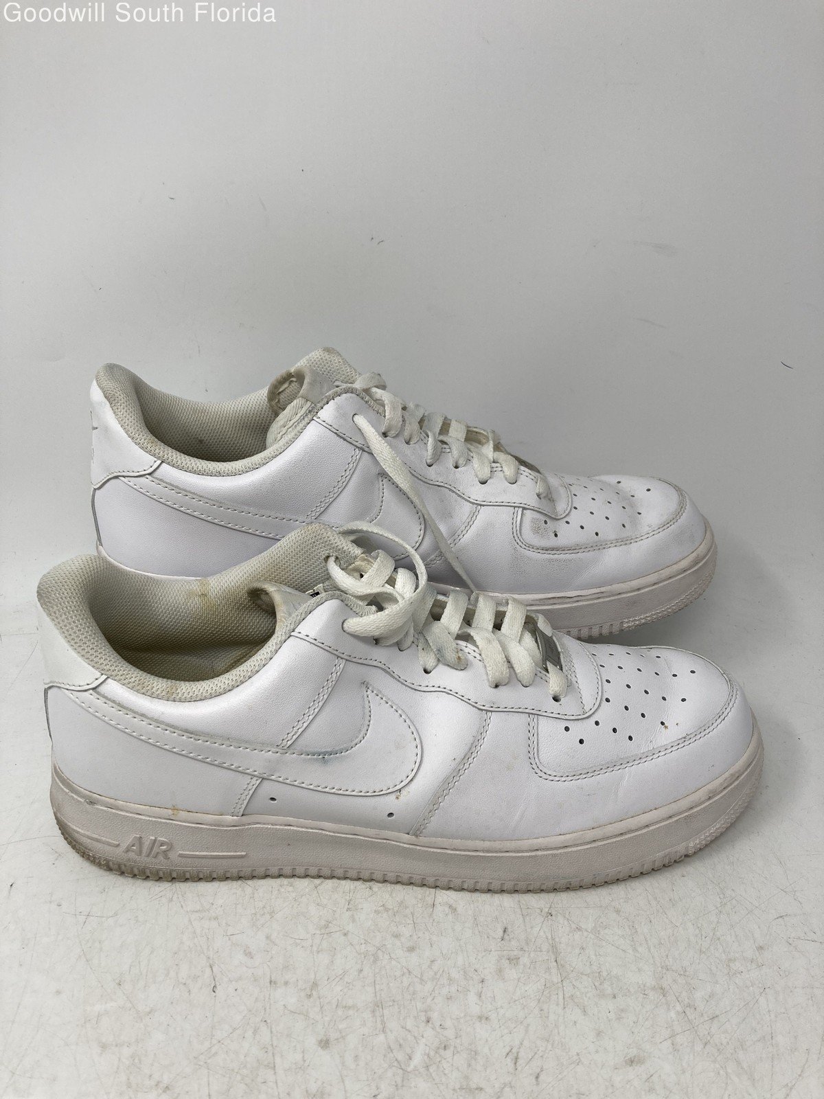 nike mens air force 1 low 07 315122 111 white leather sneakers shoes size 11 nike mens air force 1 low 07 315122 111 white leather sneakers shoes size 11