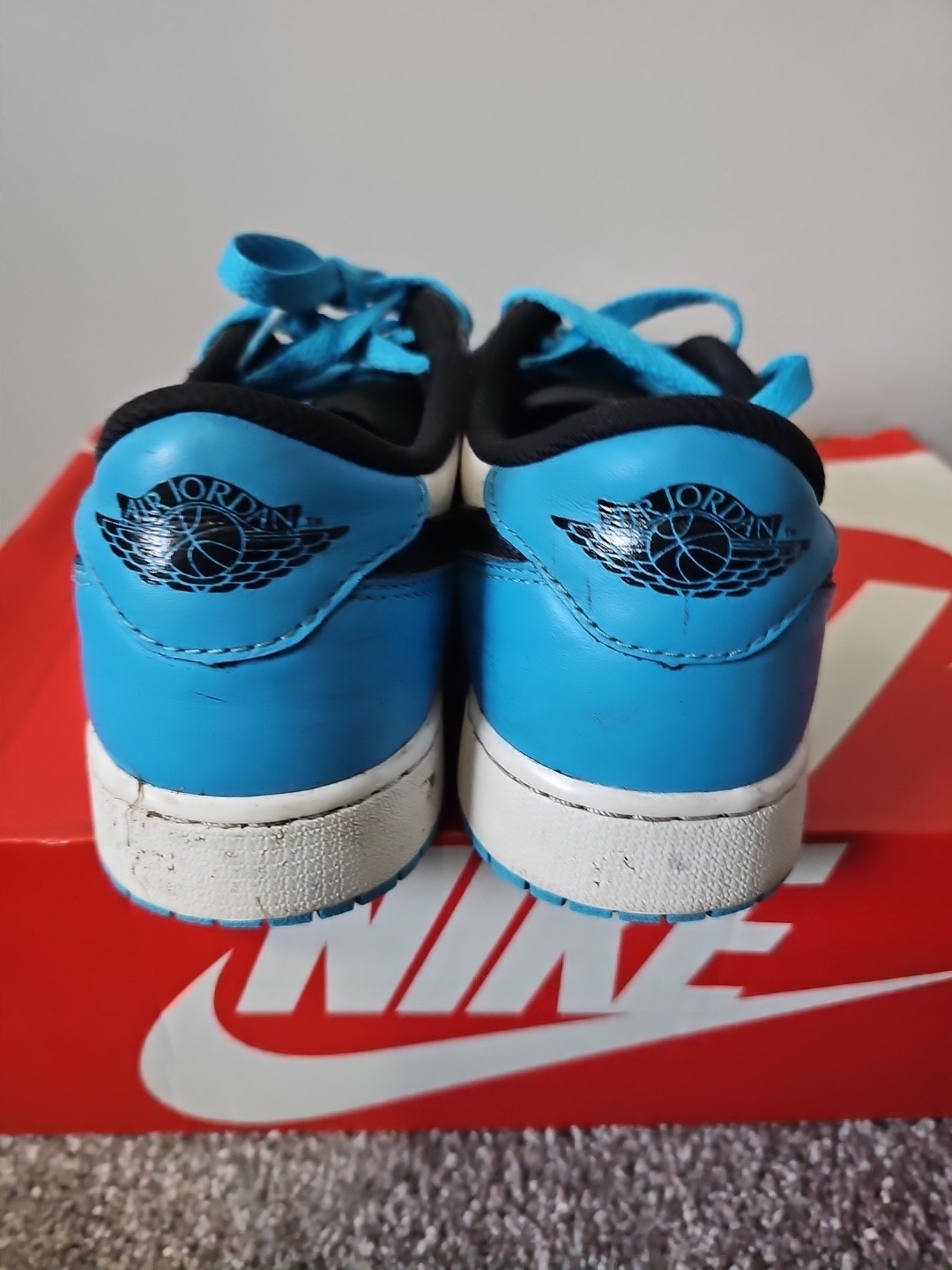 nike air jordan 1 retro low top powder blue, size 7y, cz0858 104 nike air jordan 1 retro low top powder blue, size 7y, cz0858 104