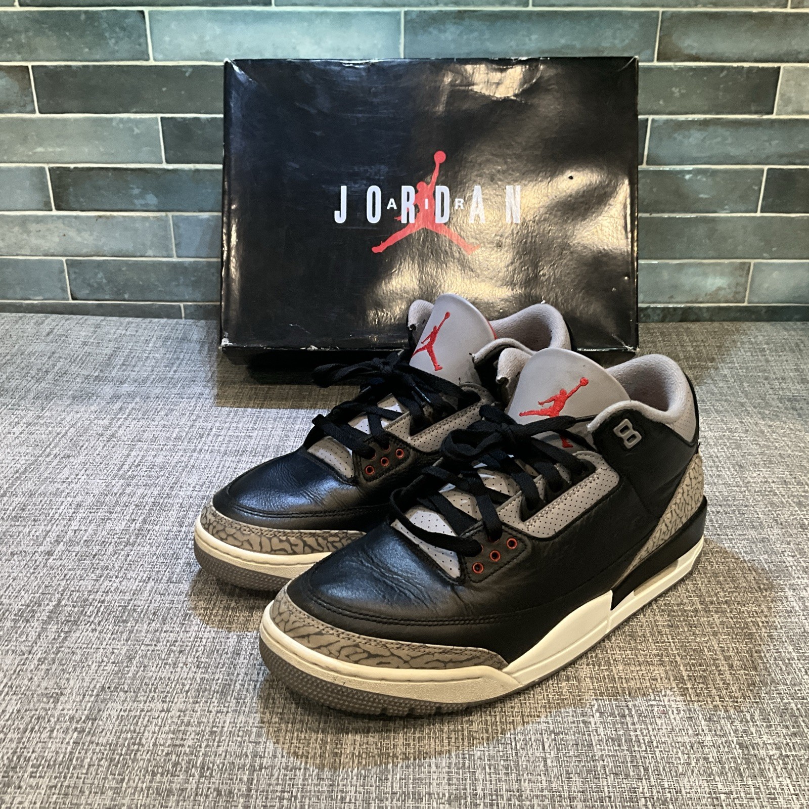size 11.5 air jordan 3 retro og 2024 black cement size 11.5 air jordan 3 retro og 2024 black cement