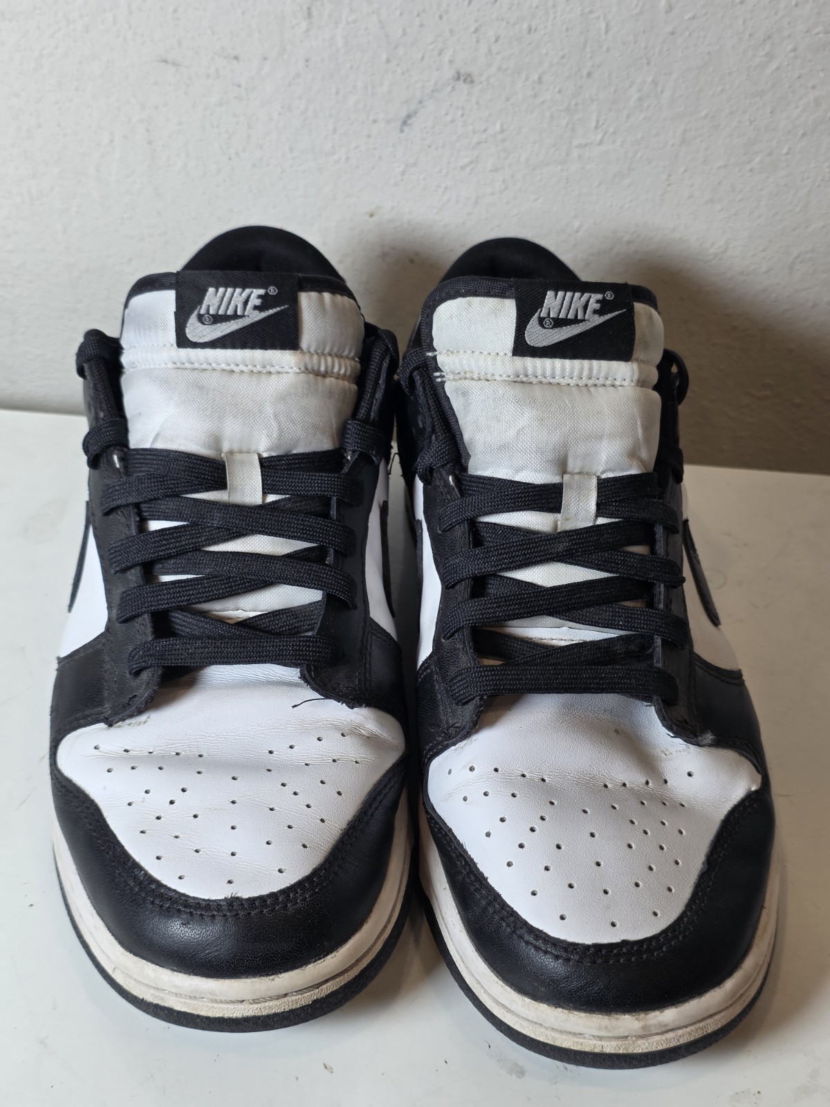 nike dunk low retro "panda" black white shoes men's size 10 nike dunk low retro "panda" black white shoes men's size 10