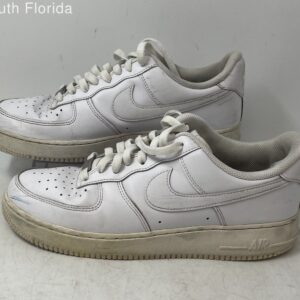 nike mens air force 1 07 low cw2288 111 white leather sneakers shoes size 9.5