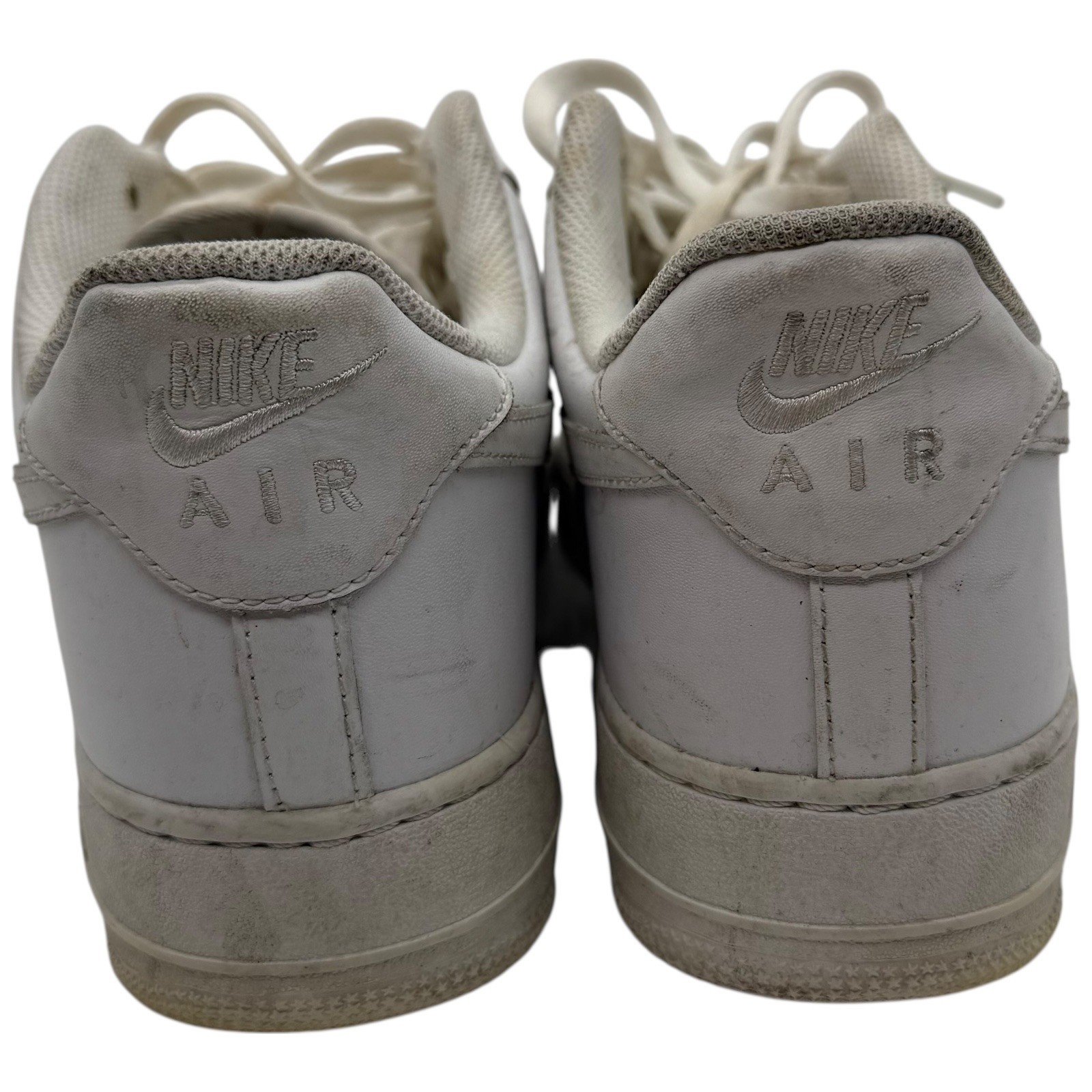 nike air force 1 low white leather sneakers men's size 12 used nike air force 1 low white leather sneakers men's size 12 used