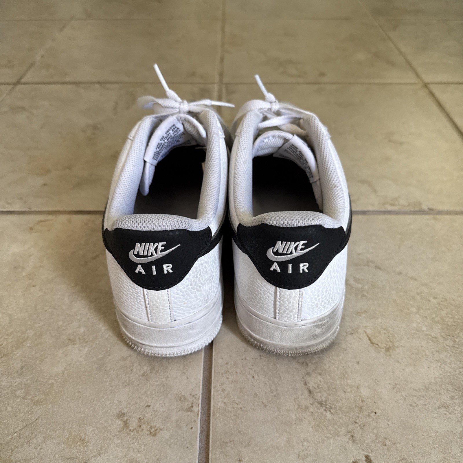 nike air force 1 '07 low white black sneakers ct2302 100 men's size 11.5 nike air force 1 '07 low white black sneakers ct2302 100 men's size 11.5