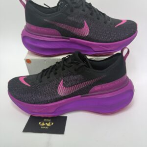 nike invincible run fk 3 men's size 12 black laser fuchsia dr2615 006