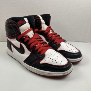 nike air jordan 1 retro high og bloodline black red white mens sz 11 555088 062