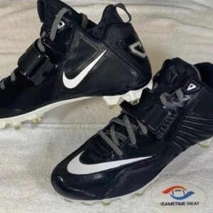 new nike cj elite 2 calvin johnson football cleats black white 643195 size 12