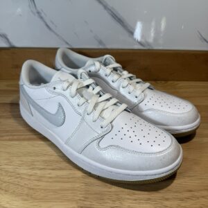 men's 10 air jordan 1 low g white gum golf dd9315 111 mens