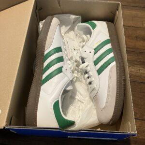 adidas samba og white green men’s athletic shoes leather sneaker ig1024