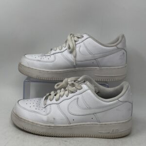 nike mens air force 1 '07 cw2288 111 white lace up sneaker shoes size 9.5