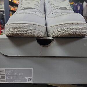 nike mens air force 1 '07 cw2288 111 white low top lace up sneaker shoes size 10