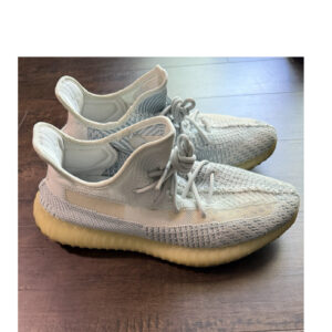 adidas yeezy boost 350 v2 men’s low top lace up cream sky blue sneakers