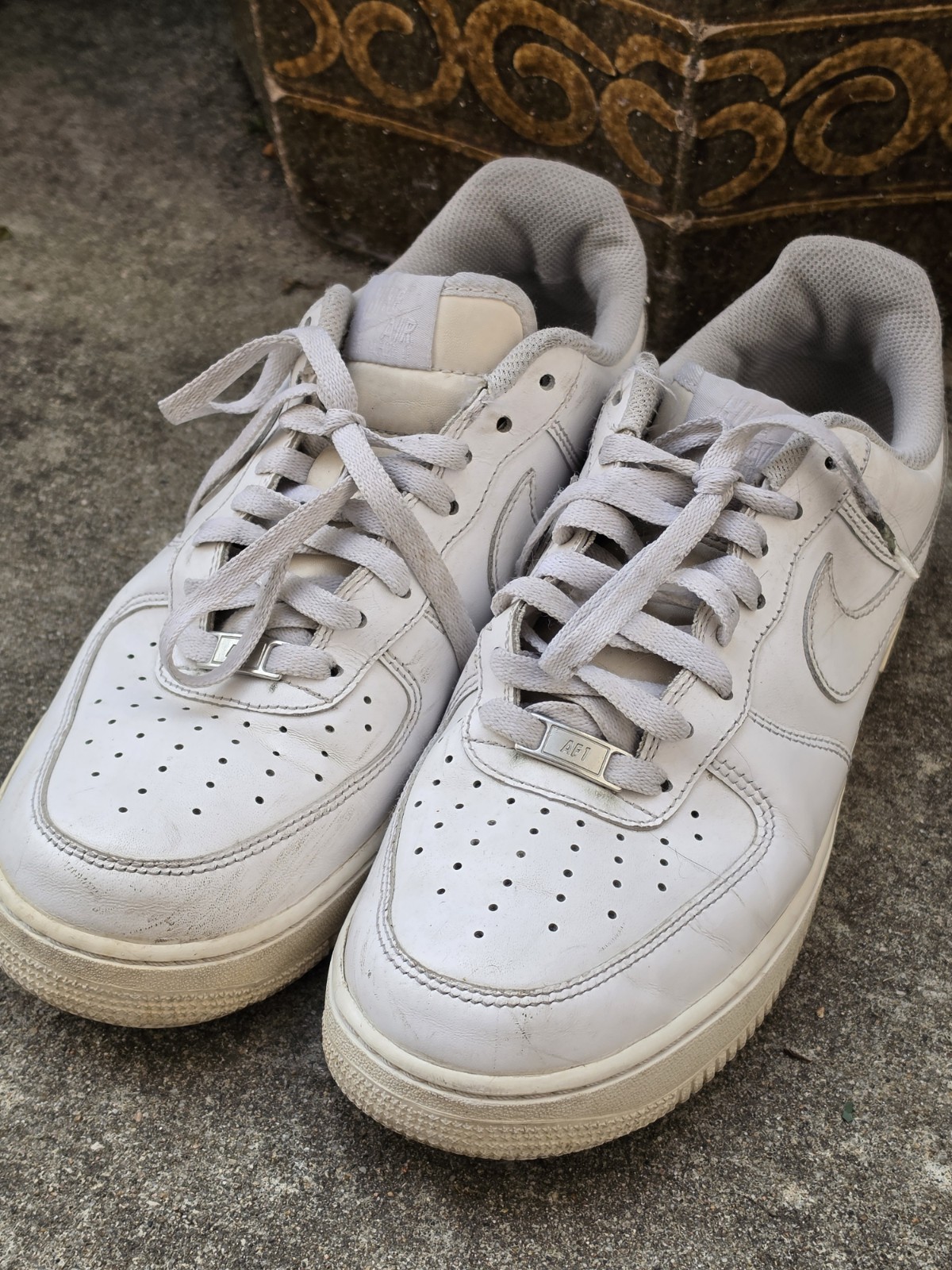 nike air force 1 white men's size 10 us, used condition nike air force 1 white men's size 10 us, used condition