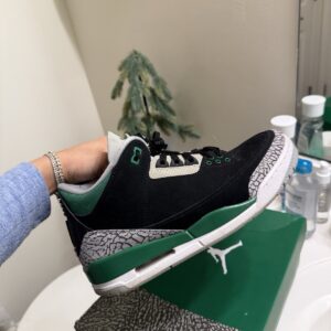 jordan air jordan 3 retro pine green black silver men's sneaker ct8532 030 low …