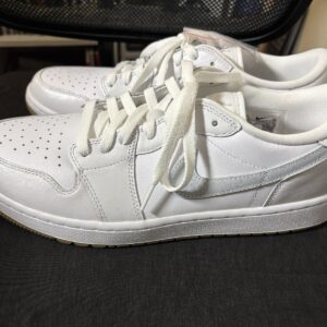 men's size 10.5 nike air jordan 1 low golf white gum golf shoes dd9315 111 new