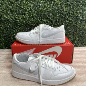 men's 10.5 air jordan 1 low g white gum golf dd9315 111